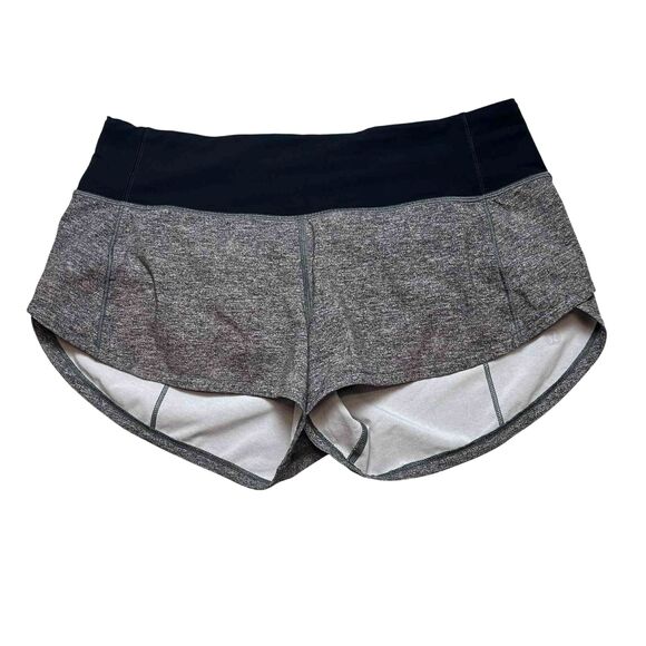 Lululemon Speed Up Short Low Rise *2.5" Heather Lux Multi Black - Picture 2 of 8